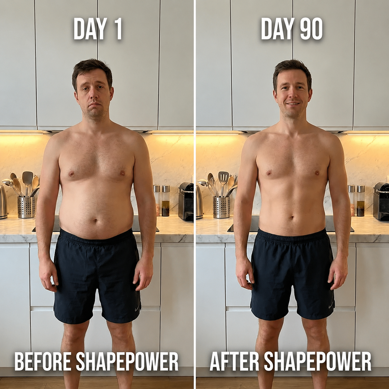 ShapePower™ — No more sucking in your stomach. It stays flat on its own.